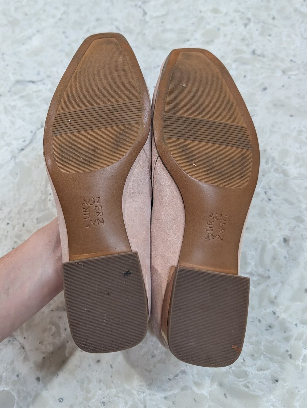 Naturalizer Womens Collette Loafer Suede Flats Pink Dusty Rose 7.5 Wide - Picture 6 of 7